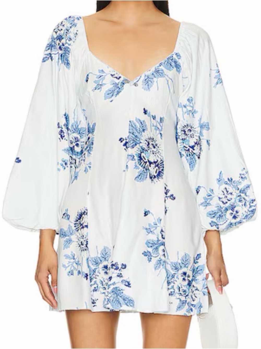 NWT! Free People Blue Floral Boho Mini Dress New With Tags 🌷
